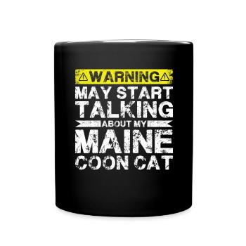 En parlant de chat abyssin - Mug uni - noir - Devant