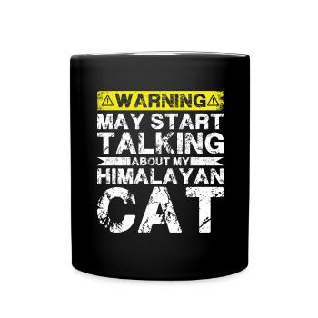 Apropos Himalaya-Katze - Tasse einfarbig - Schwarz - Vorne