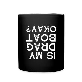 Courses de drag-boat et de hors-bord - Mug uni - noir - Devant