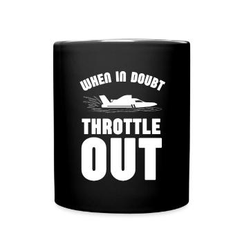 Courses de drag-boat et de hors-bord - Mug uni - noir - Devant