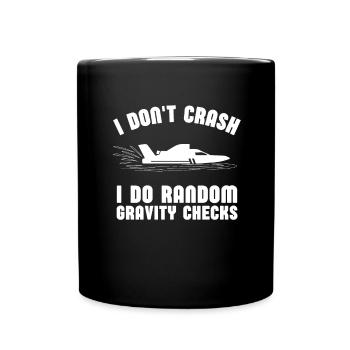 Courses de drag-boat et de hors-bord - Mug uni - noir - Devant