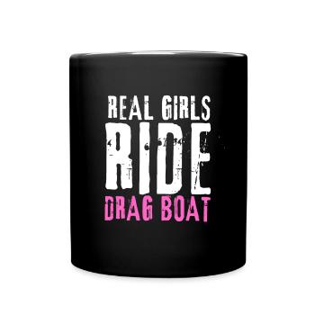 Courses de drag-boat et de hors-bord - Mug uni - noir - Devant
