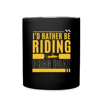 Courses de drag-boat et de hors-bord - Mug uni - noir - Devant