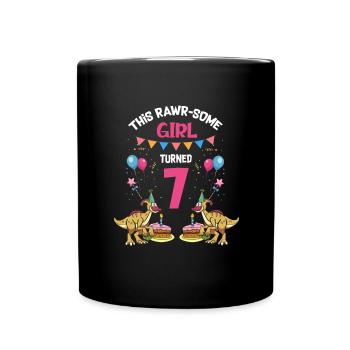 Parasaurolophus Kids Design Dinosaurs - Full Colour Mug - black - Front