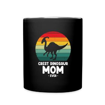 Crest Dinosaur Mama pour Parasaurolophus - Mug uni - noir - Devant