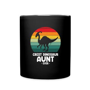 Tante de dinosaure crest pour Parasaurolophus - Mug uni - noir - Devant