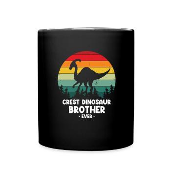 Paläontologie-Lehrer und Parasaurolophus Motif - Tasse einfarbig - Schwarz - Vorne