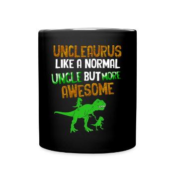 Unclesaurus Like A normal Uncle But More Awesome - Full Colour Mug - black - Front