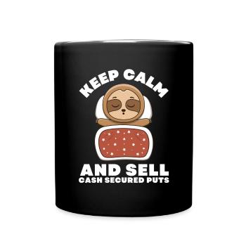 Négociation d'options Cash Secured Puts Future Forex - Mug uni - noir - Devant