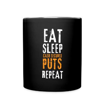 Négociation d'options Cash Secured Puts Future Forex - Mug uni - noir - Devant