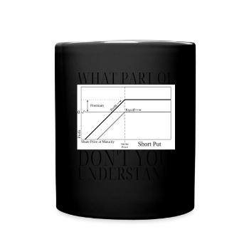 Négociation d'options Cash Secured Puts Future Forex - Mug uni - noir - Devant