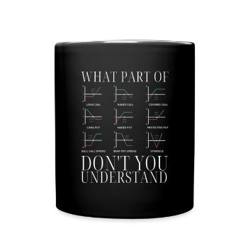 Négociation d'options Cash Secured Puts Future Forex - Mug uni - noir - Devant