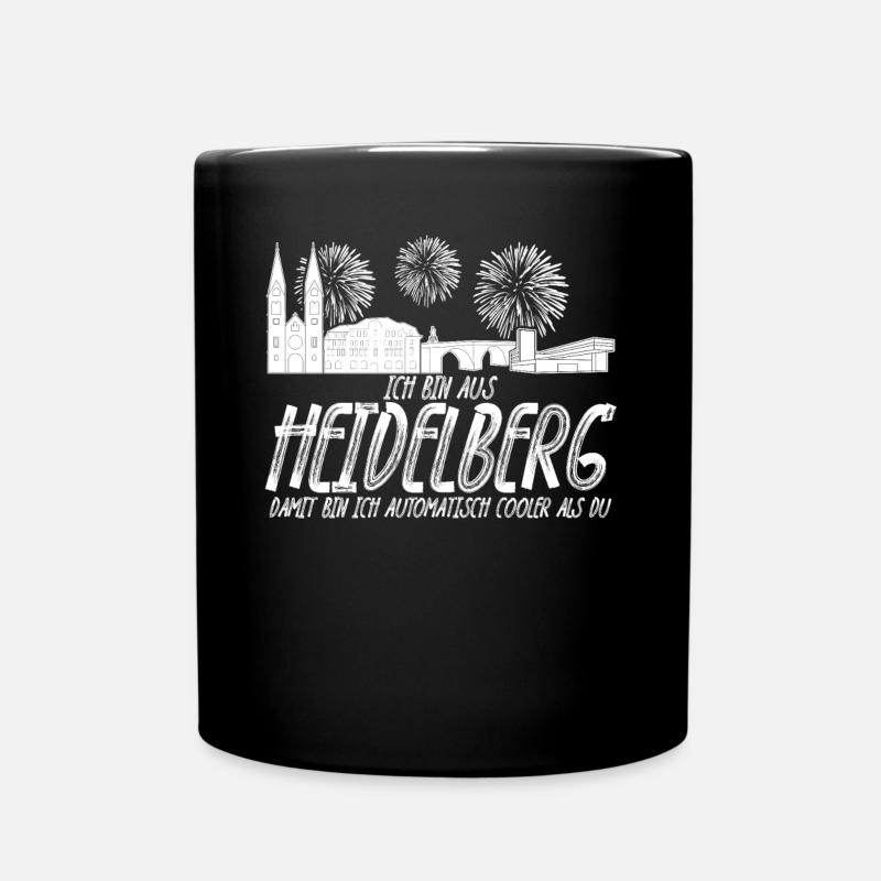 Heidelberg - Tasse einfarbig - Schwarz