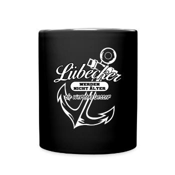 Lübeck Anchor Lübecker - Full Colour Mug - black - Front