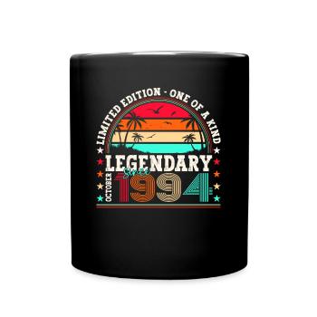 Légendaire depuis octobre 1994 cadeau de 28e anniversaire - Mug uni - noir - Devant