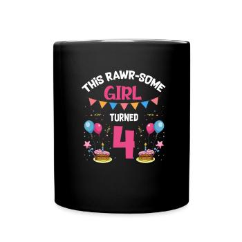 Parasaurolophus Kids Design Anniversaire - Mug uni - noir - Devant