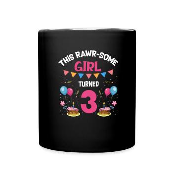 Parasaurolophus Kids Design Anniversaire - Mug uni - noir - Devant