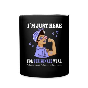 Cancer de l’œsophage de la pervenche en avril - Mug uni - noir - Devant