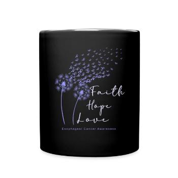 Cancer de l’œsophage de la pervenche en avril - Mug uni - noir - Devant