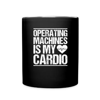 Machine and plant operator Machine operator - Full Colour Mug - black - Front