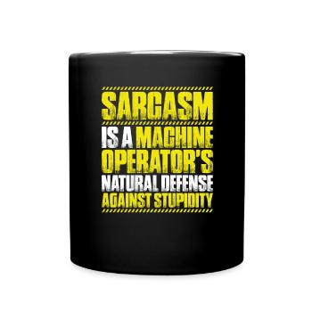 Machine and plant operator Machine operator - Full Colour Mug - black - Front