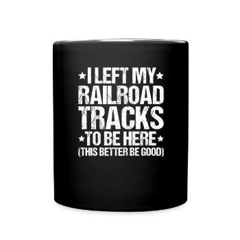Gleisbauer Schienenarbeiter Gleisbau Track Laborer - Full Colour Mug - black - Front