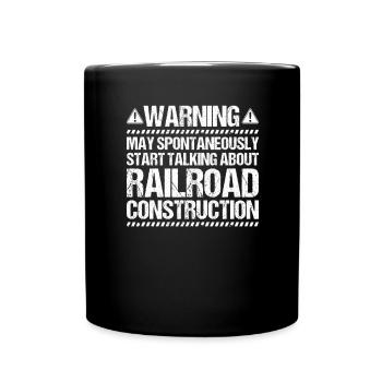 Gleisbauer Schienenarbeiter Gleisbau Track Laborer - Full Colour Mug - black - Front