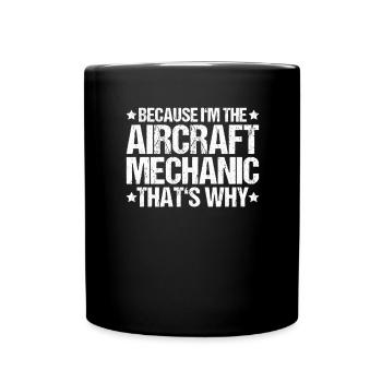 Fluggerätmechaniker Mécanicien d’aéronefs - Mug uni - noir - Devant
