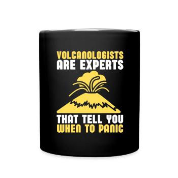 Volcanologists Geologist Magma Volcano - Full Colour Mug - black - Front