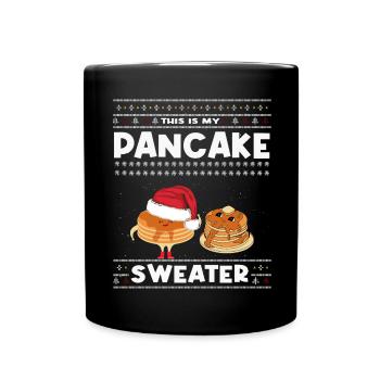 Ceci est ma crêpe de Noël - Mug uni - noir - Devant