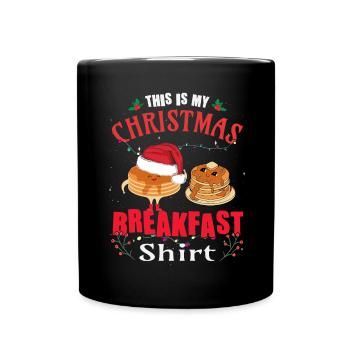 Ceci est ma crêpe de Noël - Mug uni - noir - Devant