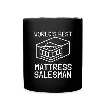 Best Salesman Bed Mattress Doctor - Full Colour Mug - black - Front
