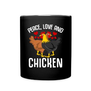 Poulets Éleveur de poulet Poulailler Poulet - Mug uni - noir - Devant