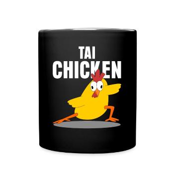 Poulets Poulet Éleveur Tai Poulet - Mug uni - noir - Devant