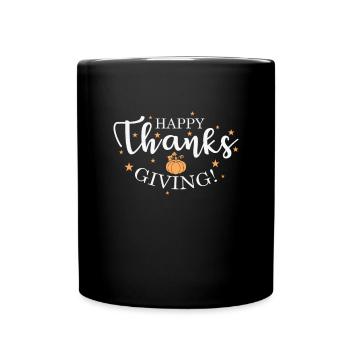 Joyeux merci de donner aux États-Unis des vacances de Thanksgiving - Mug uni - noir - Devant