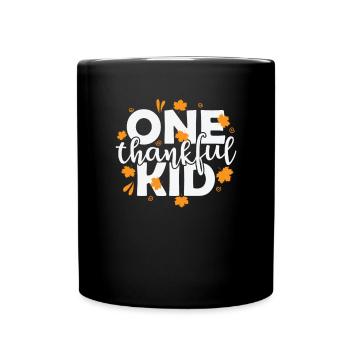 Un enfant reconnaissant Vacances en famille usa - Mug uni - noir - Devant