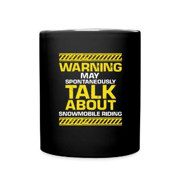 Conception de motoneigistes et de motoneiges - Mug uni - noir - Devant