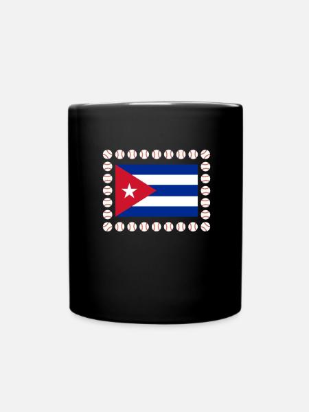 Latino Cuban Cuba Baseball - Tasse einfarbig - Schwarz