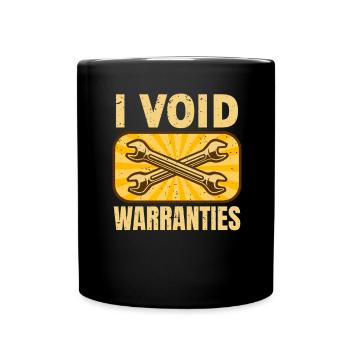 I Void Warranties Automotive Mechanic Truck Mechatronics Technician - Full Colour Mug - black - Front