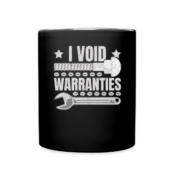 I Void Warranties Kfz Mechaniker LKW Mechatroniker - Tasse einfarbig - Schwarz - Vorne