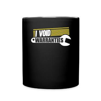 I Void Warranties Automotive Mechanic Truck Mechatronics Technician - Full Colour Mug - black - Front
