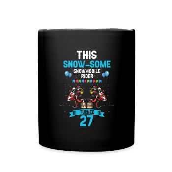 Conception de motoneige pour l’anniversaire de la motoneige - Mug uni - noir - Devant