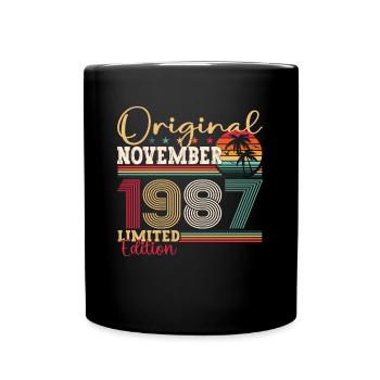 Original novembre 1987 35e cadeau d’anniversaire - Mug uni - noir - Devant