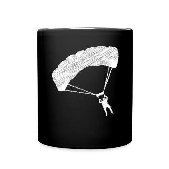 Parapente - (1) - Mug uni - noir - Devant