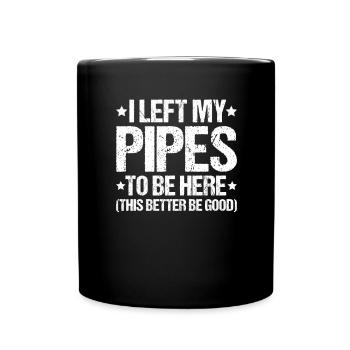 Constructeur de pipelines Construction de pipelines Pipelayer - Mug uni - noir - Devant