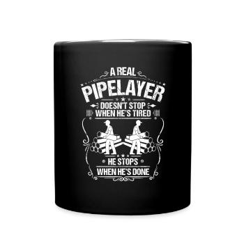 Constructeur de pipelines Construction de pipelines Pipelayer - Mug uni - noir - Devant