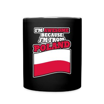 Pologne Pole Polska Drapeau polonais - Mug uni - noir - Devant