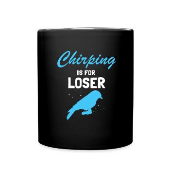 Australian King Fisherman and Lanchender Bird - Full Colour Mug - black - Front