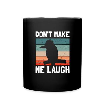 Australian King Fisherman and Lanchender Bird - Full Colour Mug - black - Front