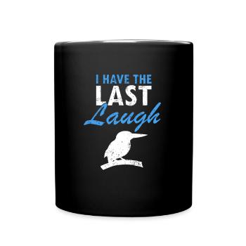 Australian King Fisherman and Lanchender Bird - Full Colour Mug - black - Front